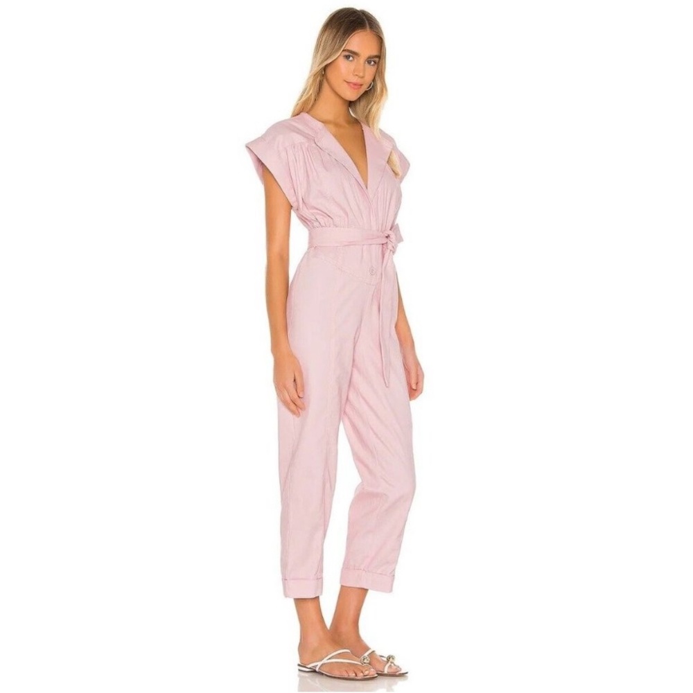 Tularosa Amanda Jumpsuit - Light Pink - Tie Waist- Small